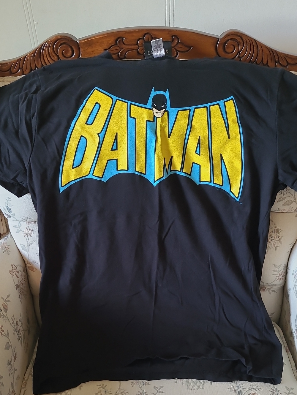 Batman Graphic Kids Tee - Black with Yellow and Blue Logo